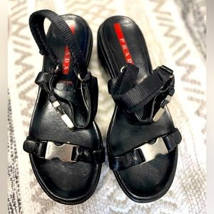PRADA Velcro Wedges